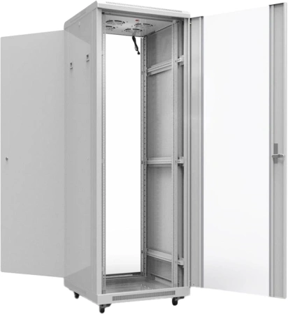 Шкаф серверный Rexant Pro (04-2306) напольный 42U 600x800мм пер.дв.стекл металл 800кг серый 720мм 102кг 2055мм IP20 сталь