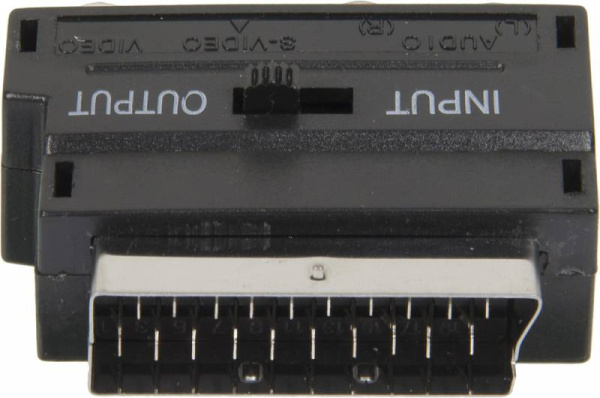 Адаптер аудио-видео Ningbo SCART (m)/3хRCA (f)/S-VIDEO (f) черный (JSP005)