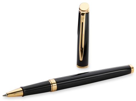 Ручка роллер Waterman Hemisphere (CWS0920650) Mars Black GT F черн. черн. подар.кор.