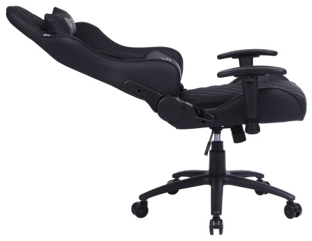 Кресло игровое Cactus CS-CHR-030BL черный эко.кожа с подголов. крестов. сталь
