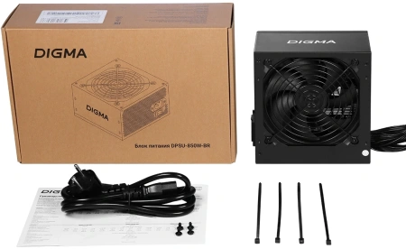 Блок питания Digma ATX 850W DPSU-850W-BR 80+ bronze (20+4pin) APFC 120mm fan 6xSATA RTL