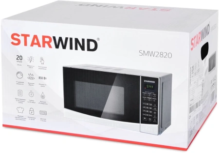 Микроволновая Печь Starwind SMW2820 20л. 700Вт серебристый/черный