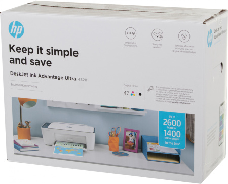 МФУ струйный HP DeskJet IA Ultra 4828 (25R76A) A4 WiFi USB белый/синий