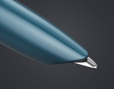 Ручка перьев. Parker 51 Core (CW2123506) Teal Blue CT F сталь нержавеющая подар.кор.
