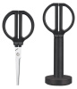 Ножницы Deli ENS051BLACK Nusign офисные 170мм ручки пластиковые титановое покрытие сталь черный