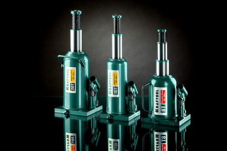 Домкрат Kraftool Kraft-Lift 43462-10_z01 бутылочный гидравлический зеленый