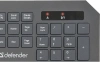 Клавиатура + мышь Defender Berkeley C-925 клав:черный мышь:черный/красный USB беспроводная slim Multimedia Touch (45925)
