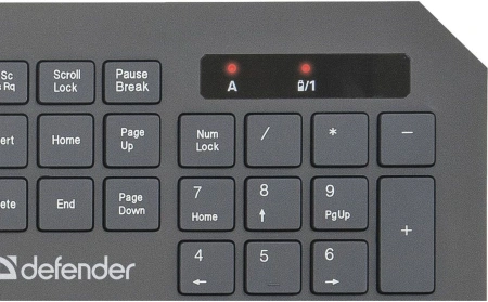 Клавиатура + мышь Defender Berkeley C-925 клав:черный мышь:черный/красный USB беспроводная slim Multimedia Touch (45925)