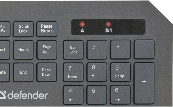 Клавиатура + мышь Defender Berkeley C-925 клав:черный мышь:черный/красный USB беспроводная slim Multimedia Touch (45925)