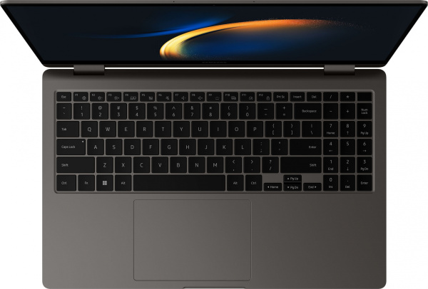 Ноутбук Samsung Galaxy book 3 360 NP750 Core i7 1360P 16Gb SSD1Tb Intel Iris Xe graphics 15.6" AMOLED Touch FHD (1920x1080) Windows 11 Home graphite WiFi BT Cam (NP750QFG-KA3IN)