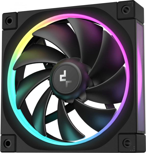 Вентилятор для корпуса Deepcool FL12 ARGB 120х120x25 черный 4-pin (R-FL12-BKAPN1-G) Ret
