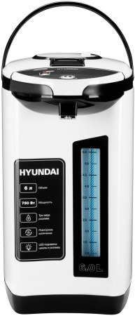 Термопот Hyundai HYTP-3850 6л. 750Вт белый/черный