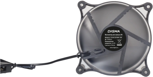 Вентилятор Digma DFAN120PWM-2BK 120x120 4-pin Ret