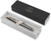 Ручка роллер Parker IM Premium Grey Core GT (2213778) F черн. черн. подар.кор.