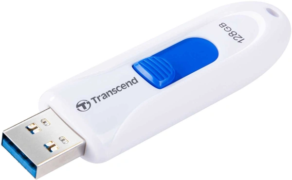 Флеш Диск Transcend 128Gb Jetflash 790 TS128GJF790W USB3.0 белый