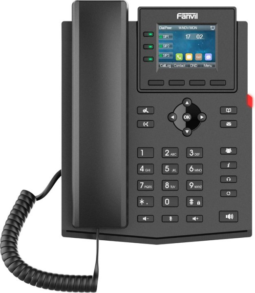 Телефон IP Fanvil X303G черный