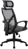Кресло Cactus CS-MC414-GY черный/серый сетка/ткань
