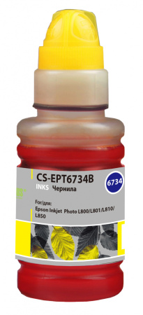 Чернила Cactus CS-EPT6734B T6734 желтый 100мл для Epson L800/L810/L850/L1800