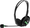 Наушники с микрофоном Оклик HS-M100 черный 1.8м накладные оголовье (1532004)