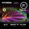 Телевизор LED Hyundai 65" H-LED65BU7003 Яндекс.ТВ Frameless черный 4K Ultra HD 60Hz DVB-T DVB-T2 DVB-C DVB-S DVB-S2 USB WiFi Smart TV