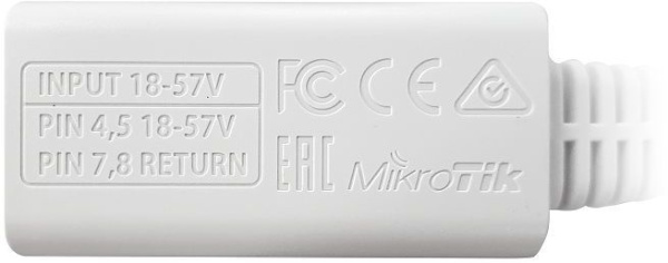 Инжектор MikroTik RBGPOE 1GE/1PoE 48V w/oPSU