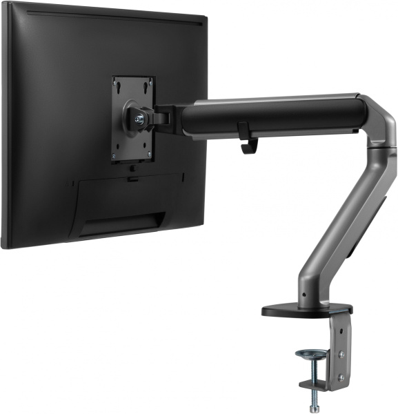 Кронштейн для мониторов Ultramounts UM734BL серый/черный 17"-27" макс.7кг крепление к столешнице пов