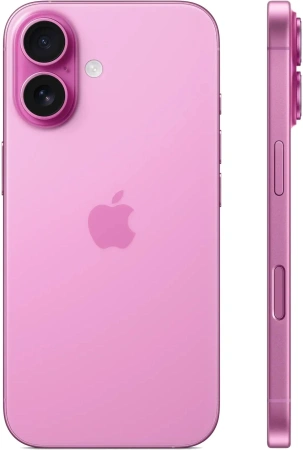 Смартфон Apple A3288 iPhone 16 128Gb розовый моноблок 3G 4G 2Sim 6.1" 1179x2556 iOS 18 48Mpix 802.11 a/b/g/n/ac/ax/be NFC GPS Protect