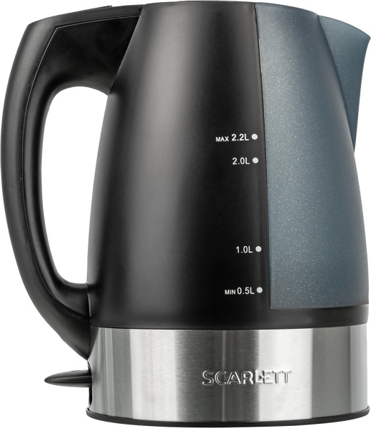 Чайник электрический Scarlett SC-1020 2.2л. 2200Вт черный (корпус: пластик)