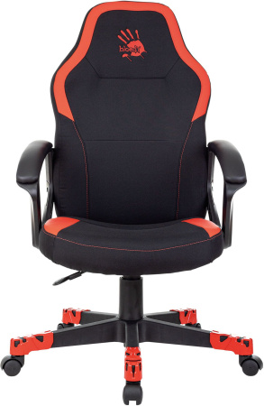 Кресло игровое A4Tech Bloody GC-190 черный/красный текстиль/эко.кожа крестов. пластик