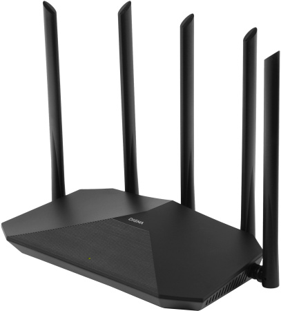 Роутер беспроводной Digma DWR-AX1501 AX1500 10/100/1000BASE-TX черный