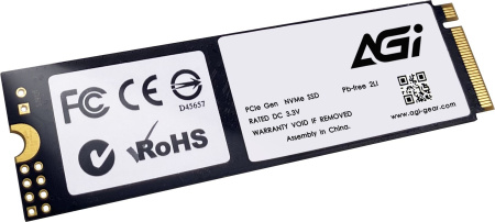 Накопитель SSD AGi PCIe 4.0 x4 1TB AGI1T0G43AI818 M.2 2280