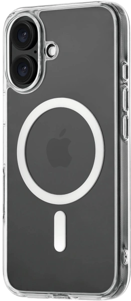 Чехол (клип-кейс) uBear для Apple iPhone 16 Real with MagSafe прозрачный (CS395TT61RL-I24M)