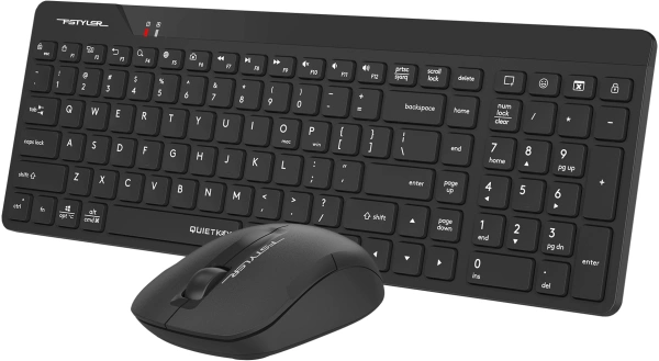 Клавиатура + мышь A4Tech Fstyler FG2300 Air2 клав:черный мышь:черный USB беспроводная slim (FG2300 A