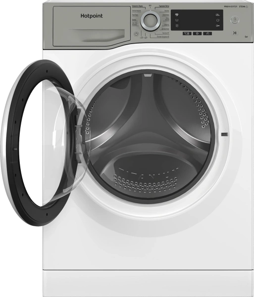 Стиральная машина Hotpoint NSD 6239 US VE RU класс: A-30% загр.фронтальная макс.:6кг белый инвертер
