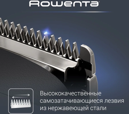 Триммер Rowenta TN2801F4 черный (насадок в компл:1шт)