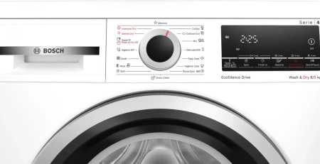 Стиральная машина Bosch WDS28460ME пан.англ. класс: A загр.фронтальная макс.:8кг (с сушкой) белый инвертер