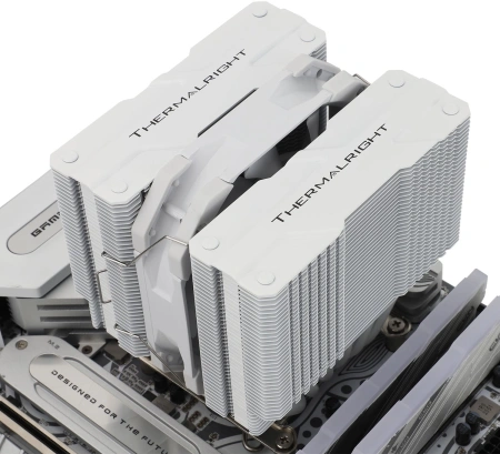 Устройство охлаждения(кулер) Thermalright Peerless Assassin 120 Mini Soc-AM5/AM4/1200/1700/1851 белый 4-pin 25.6dB Al+Cu 750gr Ret (PA120-MINI-WH)