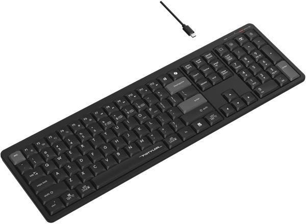 Клавиатура A4Tech Fstyler FBX55C черный USB беспроводная BT/Radio slim Multimedia (FBX55C)