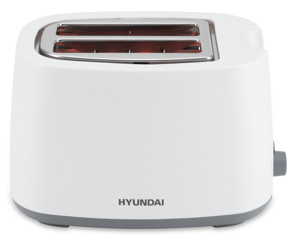 Тостер Hyundai HYT-2301 800Вт белый/серый