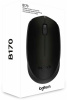 Мышь Logitech B170 черный оптическая (1000dpi) беспроводная USB для ноутбука (2but)