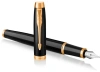 Ручка перьев. Parker IM Core F321 (CW1931645) Black GT F сталь нержавеющая подар.кор.
