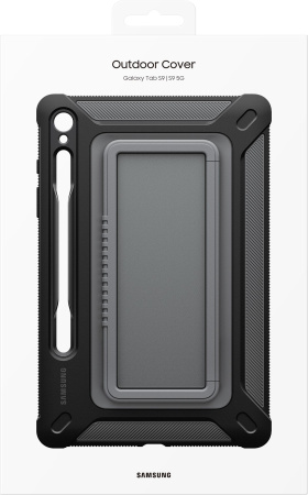 Чехол-крышка Samsung для Samsung Galaxy Tab S9 Outdoor Cover поликарбонат/полиуретан титан (EF-RX710