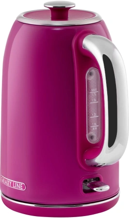Чайник электрический Galaxy Line GL 0346 1.7л. 2200Вт малиновый корпус: нерж.сталь (ГЛ0346Л)