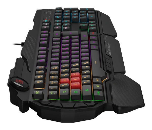 Клавиатура A4Tech Bloody B310N черный USB Multimedia for gamer LED (подставка для запястий) (B310N)