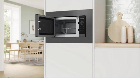 Микроволновая Печь Bosch BEL623MD3 20л. 800Вт серый/черный (встраиваемая)