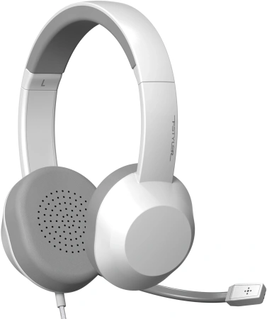 Наушники с микрофоном A4Tech FH150U белый 2м накладные USB (FH150U WHITE)