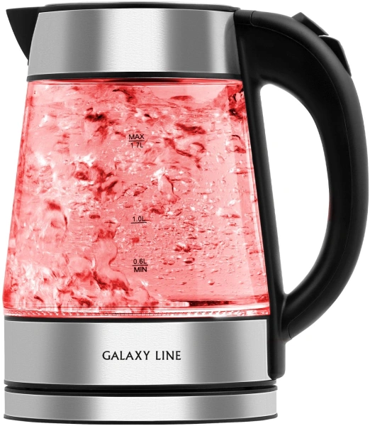 Чайник электрический Galaxy Line GL 0561 1.7л. 2200Вт серебристый корпус: стекло/пластик (ГЛ0561)