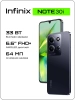 Смартфон Infinix X6716 Note 30i 128Gb 8Gb черный моноблок 3G 4G 2Sim 6.66" 1080x2400 Android 13 64Mpix 802.11 a/b/g/n/ac NFC GPS GSM900/1800 GSM1900 TouchSc FM microSD max1024Gb