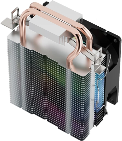 Устройство охлаждения(кулер) Digma D-CPC110-PWM1 90x90x25mm Soc-AM4/1151/1200 черный 4-pin 23dB Al+Cu 110W 247gr Ret