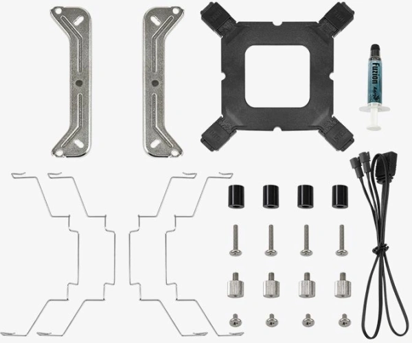 Устройство охлаждения(кулер) Aerocool Rime 4 ARGB PWM 4P Soc-AM5/AM4/1151/1200/2066/1700 4-pin 17-34